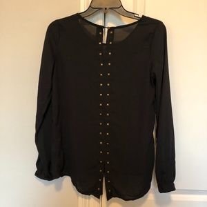 Gold Studded Back Blouse